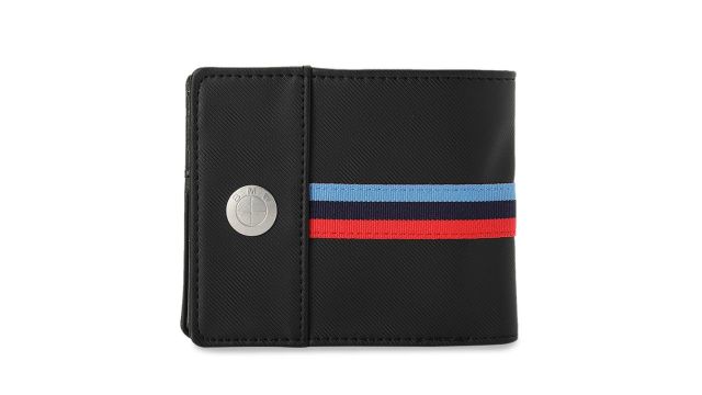 PUMA MotorsportUnisex Black Solid BMW M LS Two Fold Wallet