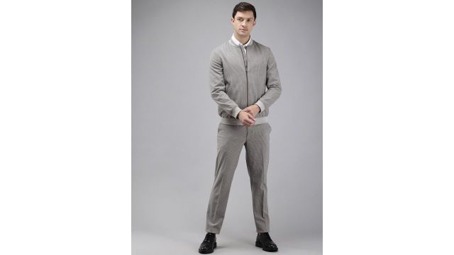 Park Avenue Striped Neo Fit 2 Piece Formal Suits