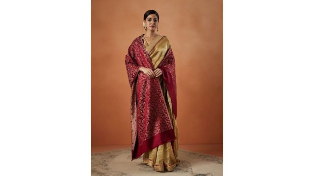 Pashmoda Women Floral Woven Design Stole