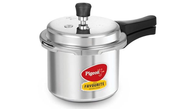 Pigeon by Stovekraft Favourite Outer Lid Non Induction Aluminium Pressure Cooker