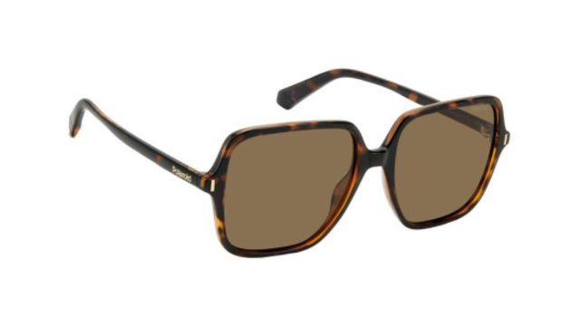 Polaroid Women Square Sunglasses with UV Protected Lens 20672108656SP-Bronze
