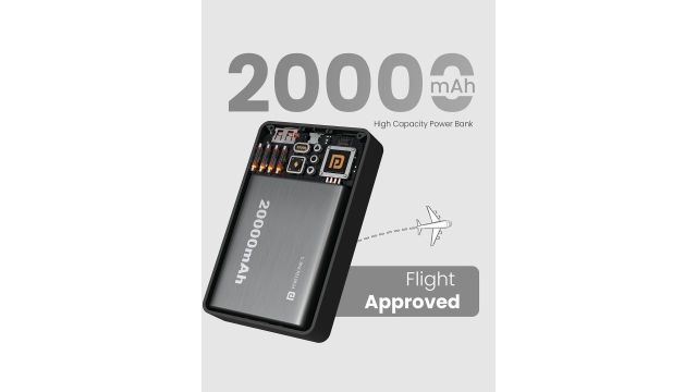 Portronics Luxcell Wireless Mini 20k 20000mAh 15W Magnetic Wireless Power Bank