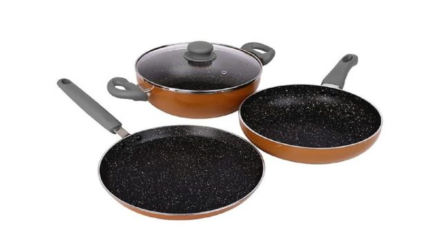 Prestige Omega Deluxe Non-Stick Cookware 3 Pc Set