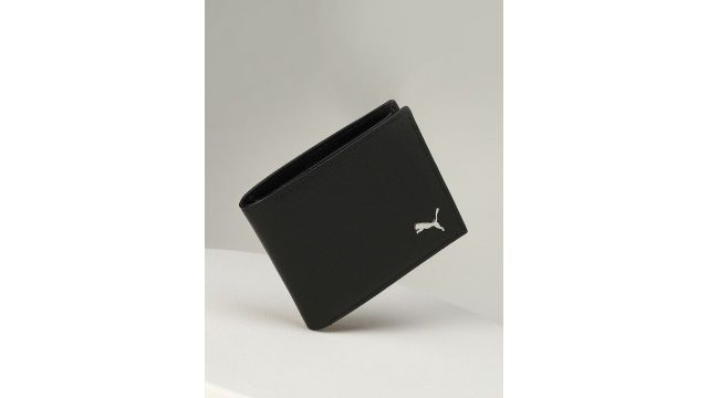Puma Leather Plain Bi-Fold Wallet