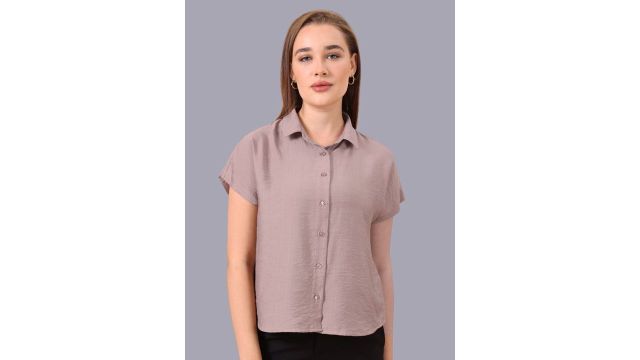 R.Code by The Roadster Life Co. Textured Spread Collar Regular Fit Shirt