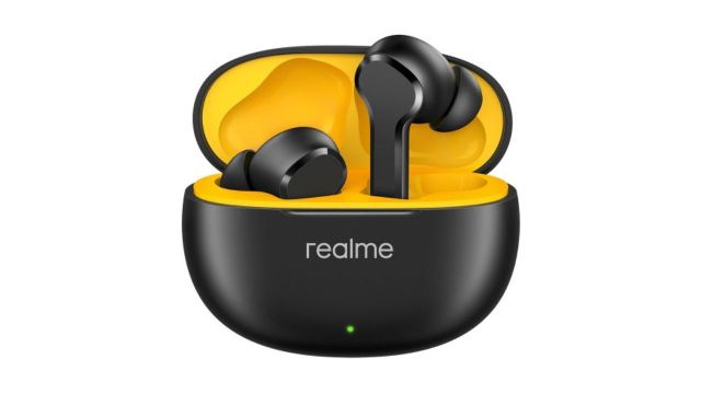 Realme Buds T110 Fast Charging Earbuds with 38H Playtime & AI ENC for Calls - Black