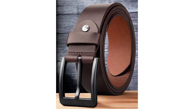 Roadster The Lifestyle Co. Men Brown Leather Formal Belt