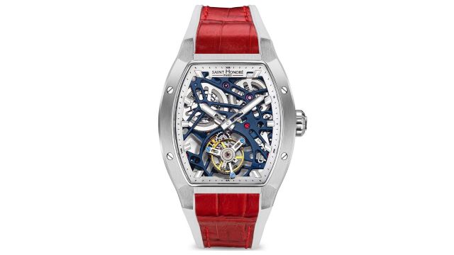 SAINT HONORE PARISMen Monceau Tourbillon Blue Round watch - MC891201-1ASQU