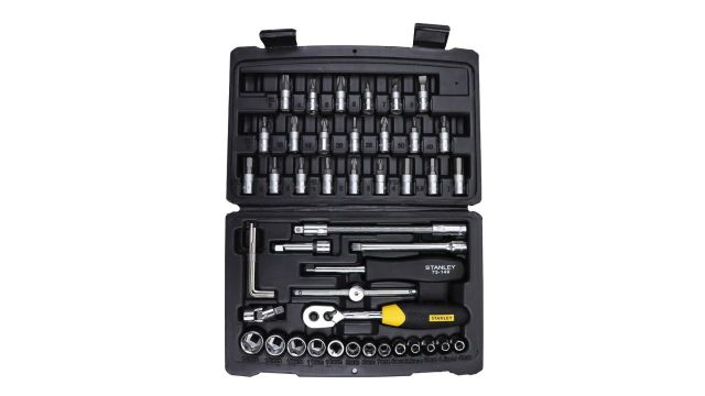 STANLEY 1/4 Inch Sq Dr Socket Set (Pack of 46)