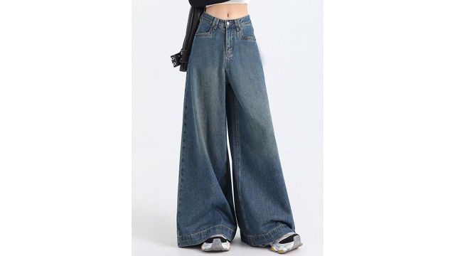 StyleCast x Revolte Women Flared Light‑Fade Jeans (Light Blue)