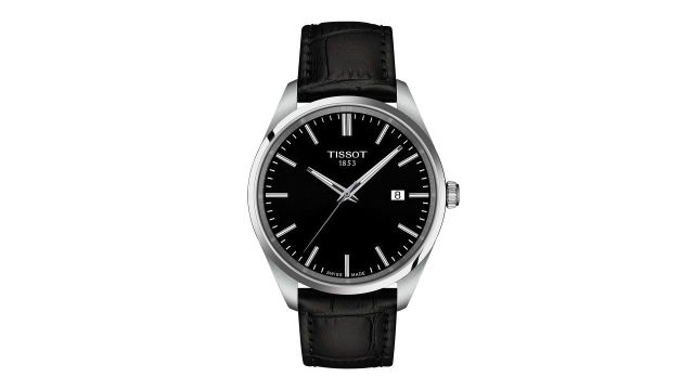 TISSOT Men Dial & Leather Textured Straps Analogue Watch