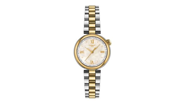 TISSOT Women Mother of Pearl Dial & Stainless Steel Bracelet Style Straps Analogue Watch T1520102211801