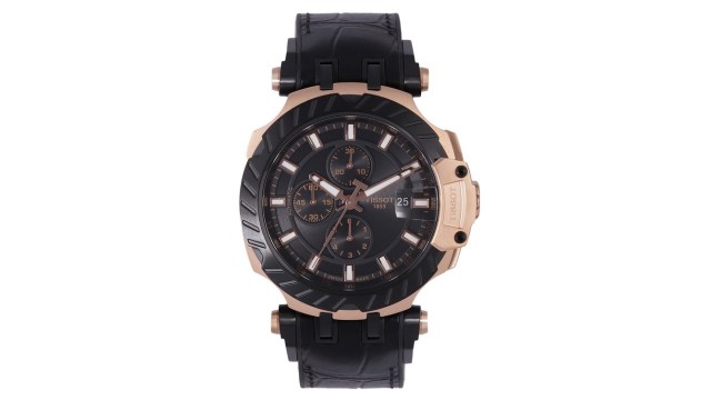 TISSOTMen Black T-Race Automatic Swiss Chronograph Watch T1154273705101