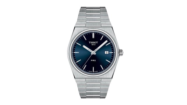 TISSOTMen Blue & Silver-Toned Analogue Watch T1374101104100