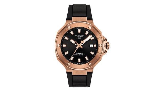 TISSOTMen Embellished Dial & Bracelet Style Straps Analogue Automatic Motion Powered Watch T1418073705100