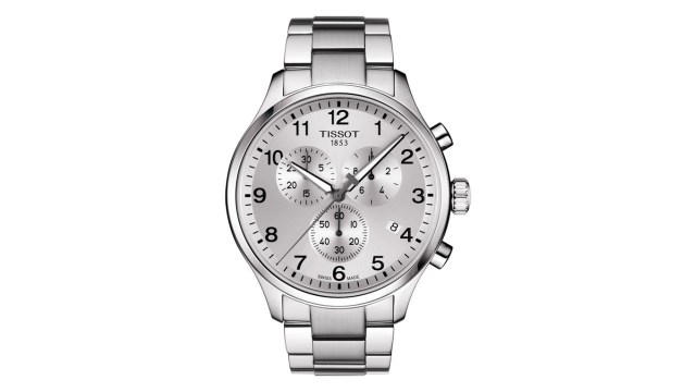 TISSOTMen Silver-Toned Chrono XL Classic Swiss Chronograph Analogue Watch T1166171103700