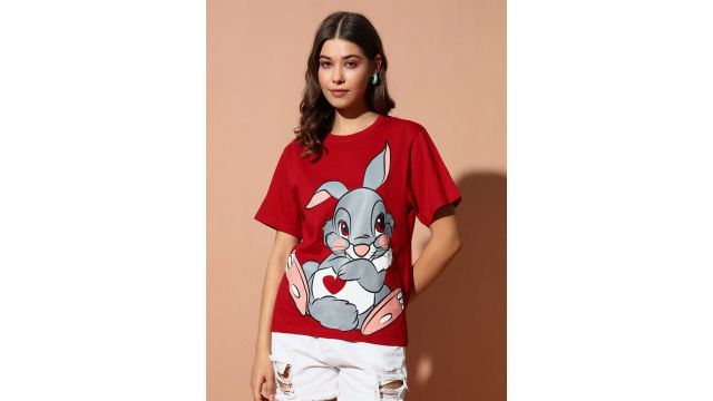 The Dry State Women Printed Oversized T-shirt