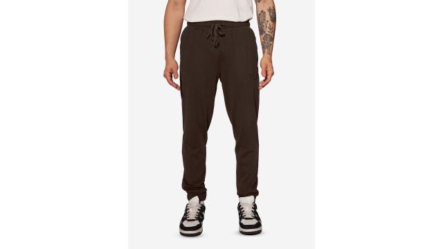The Souled Store Men Cotton Slim‑Fit Joggers (Chocolate Brown)