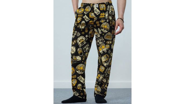 The Souled Store Men Printed Cotton Lounge Pants