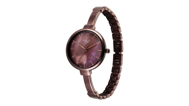 Titan Raga Women Mother of Pearl Dial & Bracelet Style Straps Watch