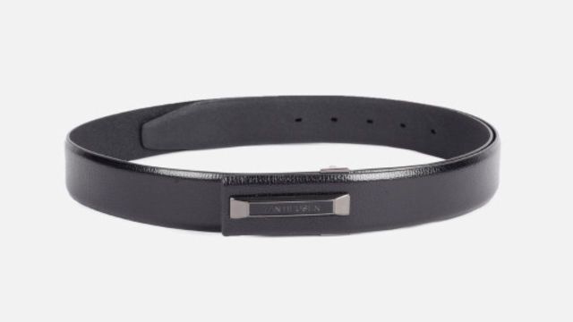 Van Heusen Men Textured Leather Belt