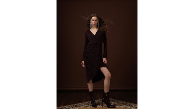 Vero Moda Women Embellished A-line Midi Dress