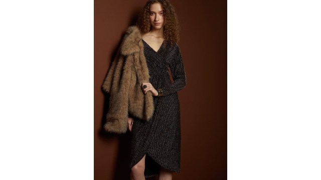 Vero ModaWomen Embellished Wrap Dress