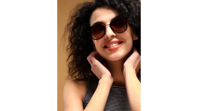 Voyage Women Cat‑Eye Sunglasses B6101MG3176 (Brown)