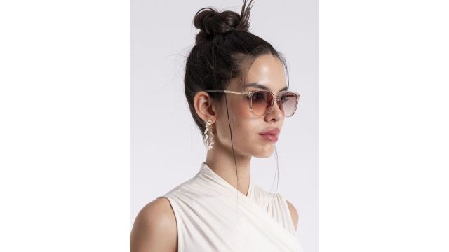 Voyage Women Wayfarer Sunglasses A3046MG3181 (Pink/Gold‑Toned)