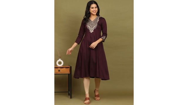 W for Women Embroidered Kurta