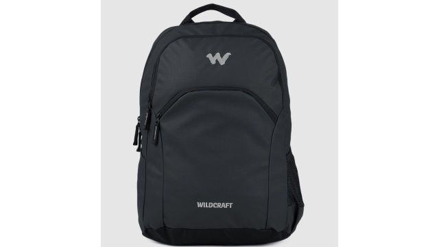 WildcraftUnisex Black Solid Air 2 Coated Backpack
