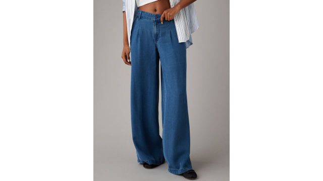 AMERICAN EAGLE OUTFITTERS Women High-Rise Wide Leg Trousers