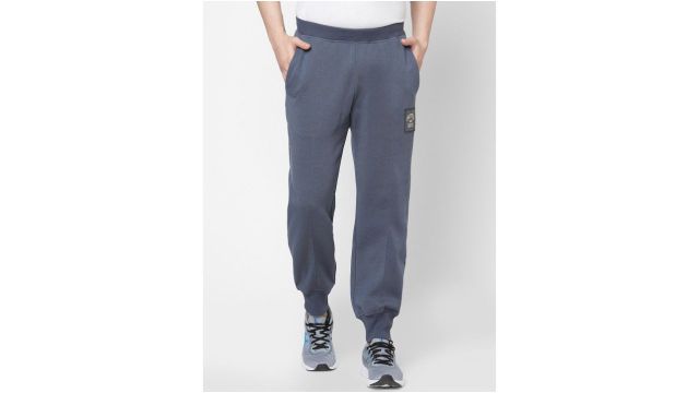 ASICS Men Grey Solid Brushed French Terry Joggers
