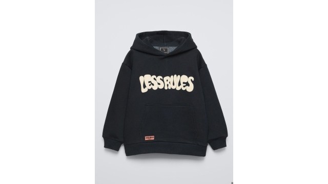 Alan JonesBoys Typography Printed Hooded Sweatshirt