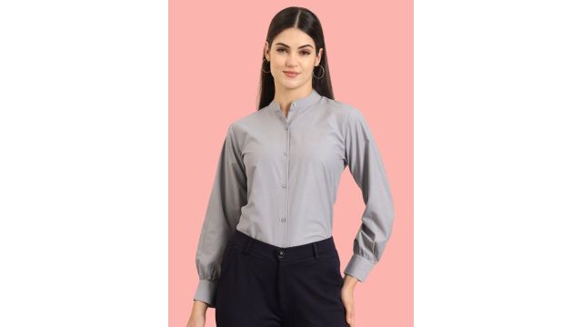 All About You Formals Women Comfort Slim Fit Opaque Formal Shirt
