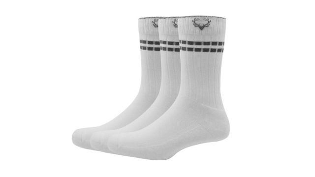 Allen Solly Men Pack Of 3 White Solid Above Ankle Length Socks