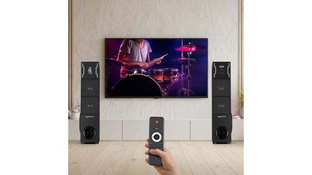 Amazon Basics 2.0CH 125W Multimedia Tower Speakers
