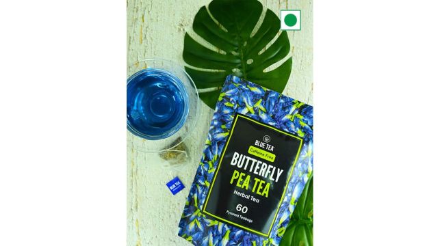 BLUE TEA Organic Dried Butterfly Pea Flower Tea 60 g