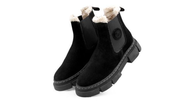 Bacca Bucci Faux Fur Trim Heeled Suede Boots