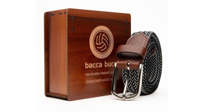 Bacca Bucci Men Braided Tang Infinite Stretch Belt