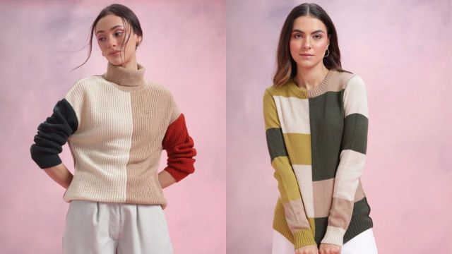 Best DressBerry Colourblock Sweaters on Myntra