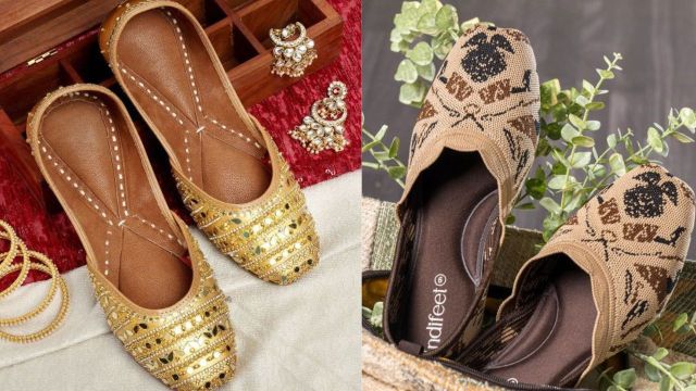 Best Mojaris and Ethnic Flats on Myntra
