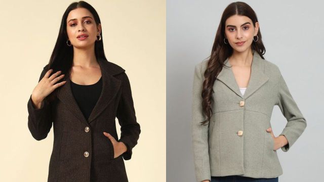 Best Woolen Blazers for Women on Myntra