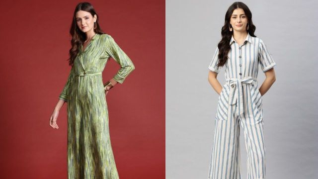 Best striped and patterned jumpsuits to check out