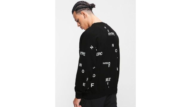 Bewakoof Men All Over Printed Oversized Sweatshirt