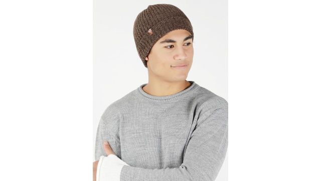 Bharatasya Men Solid Acrylic Winter Beanie