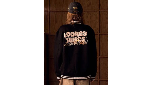 Bonkers Corner Women Mandarin Collar Cotton Bomber Jacket