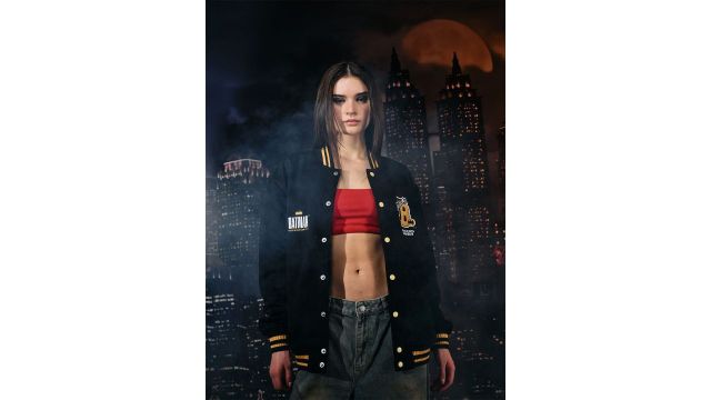 Bonkers Corner Women Regular Varsity Jacket with Graphic Print