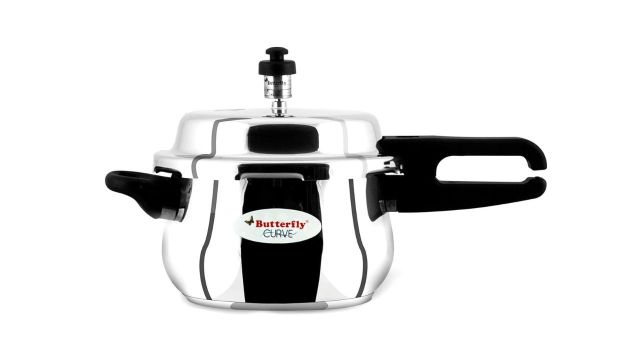 Butterfly Curve Stainless Steel Outer Lid Pressure Cooker