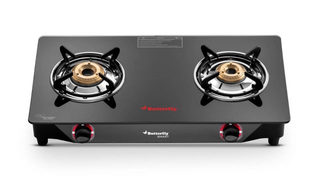 Butterfly Smart 2 Burner Glass Top Gas Stove